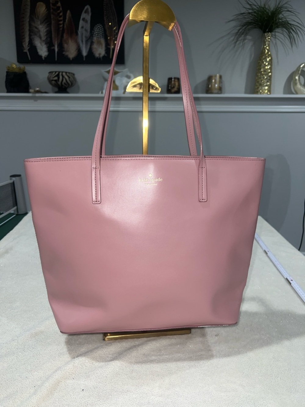 kate spade Rose Pink Smooth Leather Tote